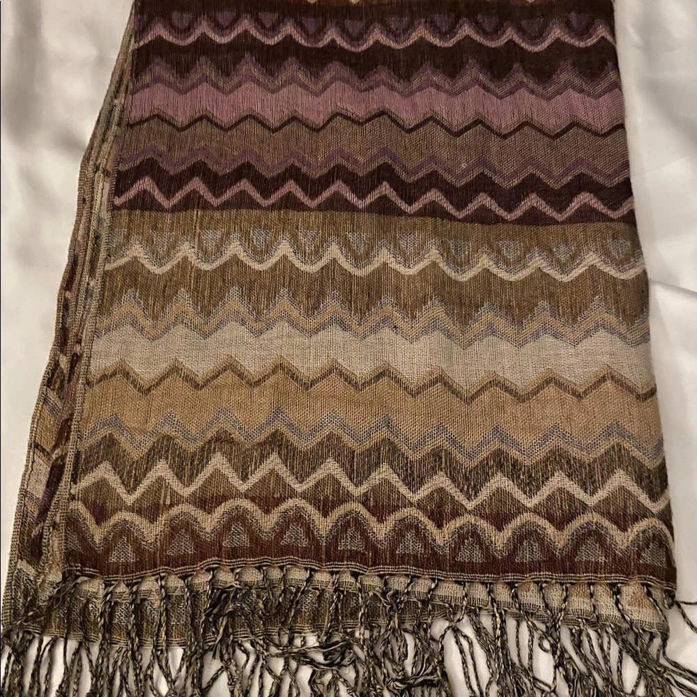 Beautifully colored scarf, wrap size 28” x 78”